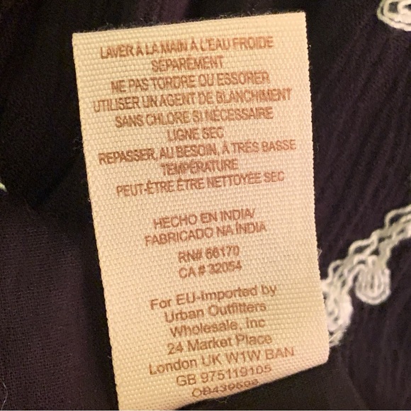 Free People Emma Dress Flare Crinkled Gauze Floral Keyhole Back - Picture 10 of 10